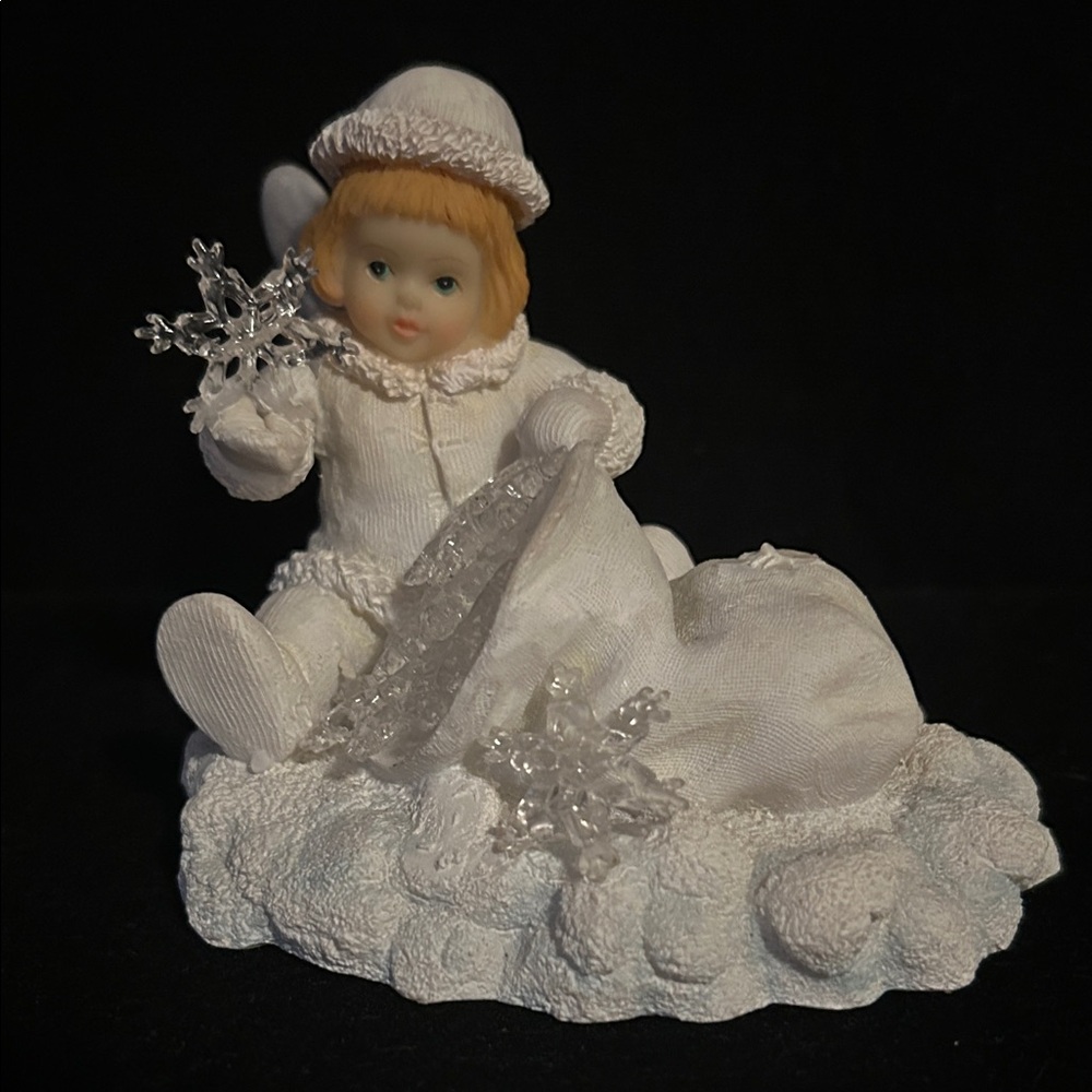 Charming White Snow Baby Figurine